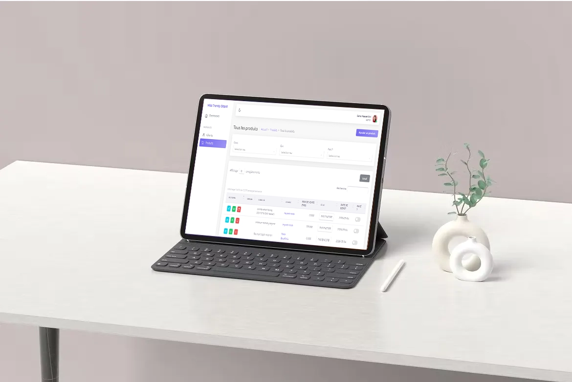 Développement d'une application de gestion de dépot vente