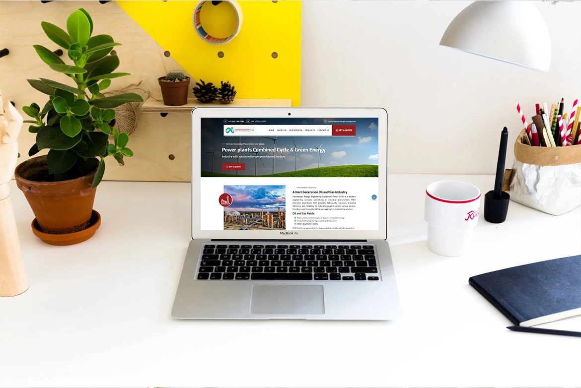 Développement site catalogue pour Heinsberger energy